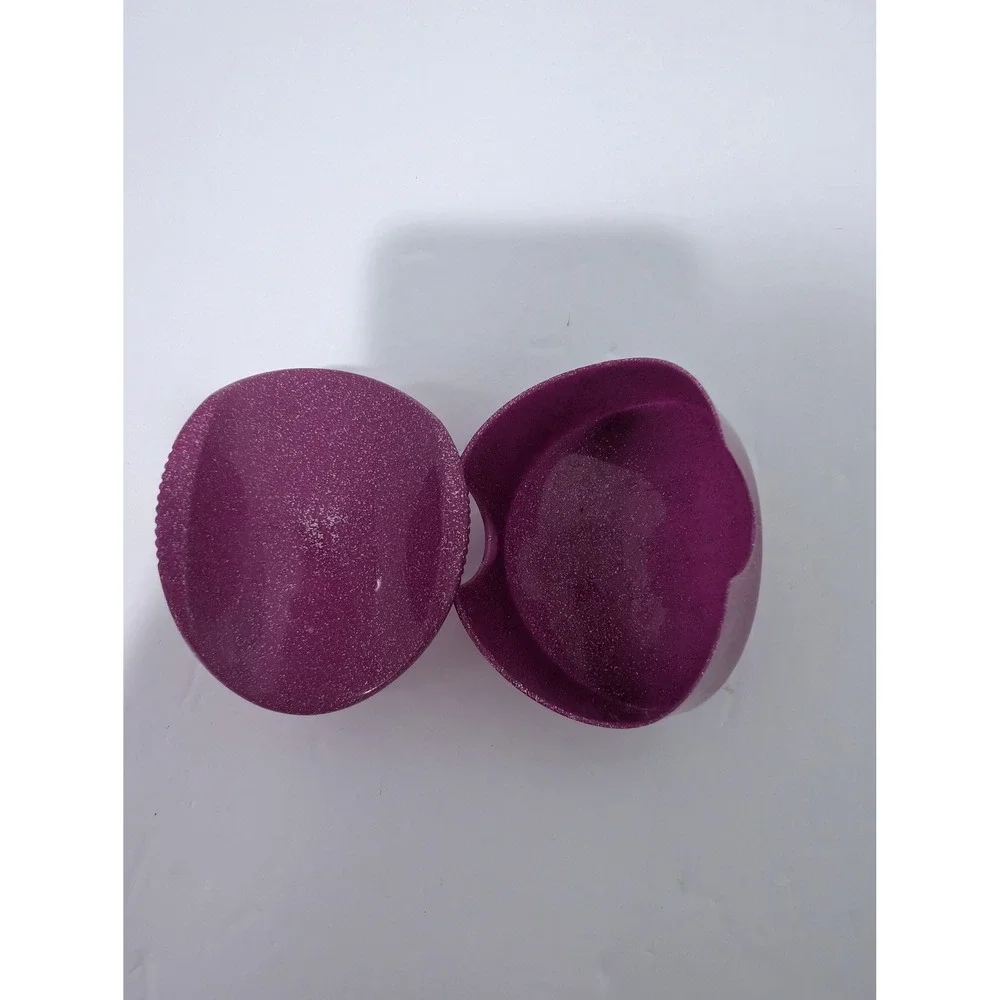 Vintage 90s Pringles Potato Chip Holder Snack Container Purple Magenta Glitter